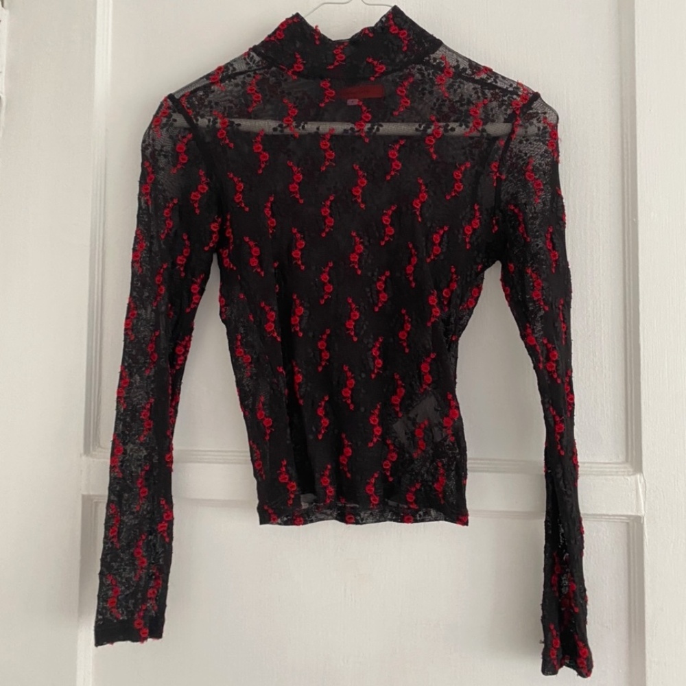 Never Released Eckhaus Latta Mesh Floral Top